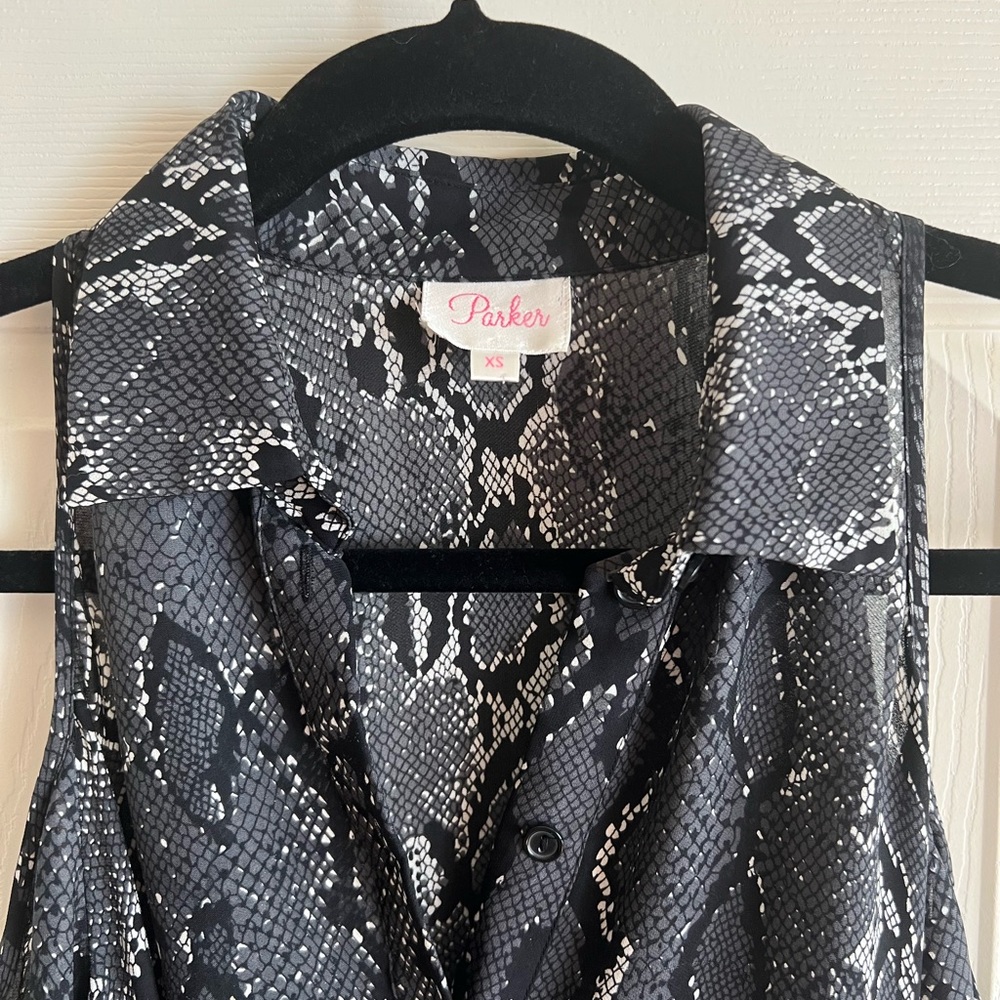 Parker Cold Shoulder Silk Blouse